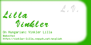 lilla vinkler business card